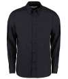 K386 KK386 Kustom Kit Long Sleeve Tailored City Business Shirt Black colour image